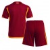 AS Roma Fußballbekleidung Heimtrikot Kinder 2023-24 Kurzarm (+ kurze hosen)